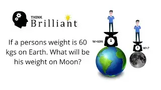 Weight on Moon vs Weight on Earth | Physics | Brilliant