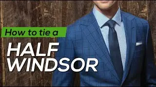 How to tie a Half Windsor tie knot (thin tie)