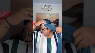 Simple and easy head wrap style #headwrapping #headwraptutorial #headwrapstyles