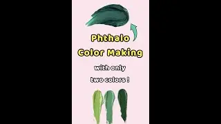 Making phthalo green:How to make phthalo green with only two colors!