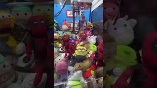 I NEED Every Deadpool Plush 😧 #shorts #clawmachine #arcade #deadpool #wolverine