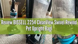 Review BISSELL 2254 CleanView Swivel Rewind Pet Upright Bagless Vacuum, Automatic Cord Rewind, Swive