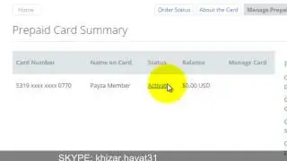 Online Business - Payza Prepaid Card Activation