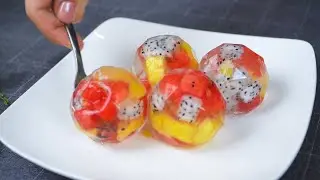 Easy Dessert Recipes at Home with Transparent Fruit Jelly Very Quick