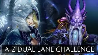 Dota 2 A-Z Dual Lane Challenge - Crystal Maiden and Dark Seer