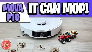 MOVA P10 Pro Ultra Robot Vacuum and Mop MOPPING DEMO - Does it clean up the muddy paw prints? Review