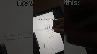 The best part about sketching faces: the nose. #art #sketching #artmeme #relatable #artist #applepen