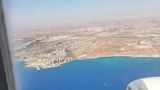 Landing in Larnaca airport in Cyprus #cyprus #landing 