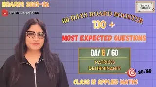 Fixed 5 Marks! 🎯 Matrix Method (AX=B) | Day 6/60 | Class 12 Applied Maths