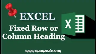 Freeze and Unfreeze Panes (Rows & Columns) in Excel || #WamCode