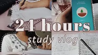 stay awake and study with me for 24 hours straight | study vlog #7
