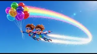 Balloon Dance &ndash; Count the Floating Friends | Fun Counting Song for Kids | Colorful Party Rhyme