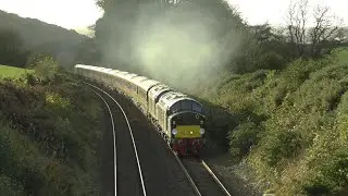 2 x Class 40's D213 & D345 roar the Devon Banks