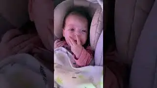NEWBORN GRIMACES at 2 weeks old #newborn #Natalia #shorts