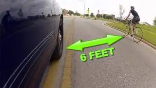 Safe Passing Cyclists in a Double Yellow Lane