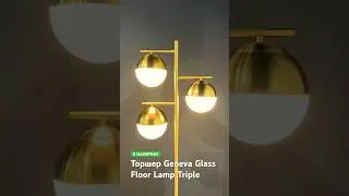 Торшер Geneva Glass Floor Lamp Triple