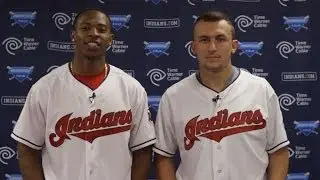 Justin Gilbert, Johnny Manziel visit Indians
