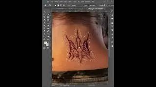 How to remove tattoo in photoshop #tutorial