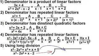 Calculus: Integration - Partial Fractions (2 of 16) 5 Different Techniques