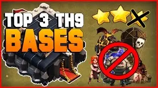 Clash of Clans | TOP 3 TH9 War Base 2017 | CoC BEST Town Hall 9 Defense [TH9 2017]