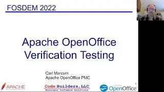 Apache OpenOffice Verification Testing - FOSDEM 2022