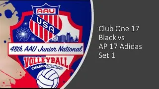 ClubOne 17 Black vs AP 17 Adidas, 2021-06-24, Day 3, Match 2, 1st Set
