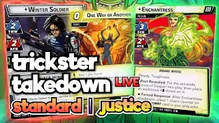 Trickster Takedown - Winter Soldier Justice vs. Enchantress - Marvel Champions