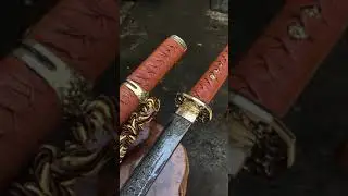 Sangat Indah, Katana Samurai Full Baja Damascus #shorts #katana #samurai