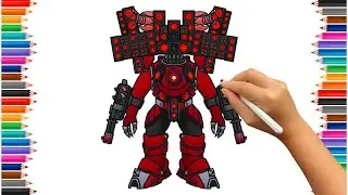 HOW TO DRAW NEW SUPER UPGRADED TITAN SPEAKERMAN | Skibidi Toilet Garry's Mod New Coloring Pages