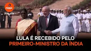 Lula &eacute; recebido pelo primeiro-ministro indiano Narendra Modi