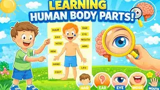 Learning Human Body Parts for Kids | Body Parts Names