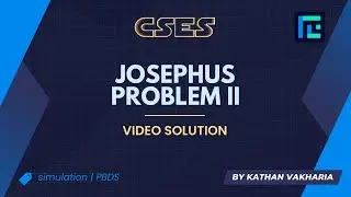 Задача II Иосифа Флавия | Видеорешение | Набор задач CSES | Сортировка и поиск