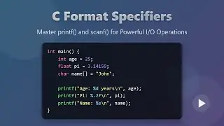 C Format Specifiers: Master printf() & scanf() for Beginners