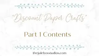 Are YOU ready for a CRAFTY RUMBLE?! Discount Paper Crafts event!! Part 1 Contents!