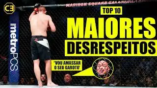 TOP 10 ATITUDES MAIS DESRESPEITOSAS J&Aacute; FEITAS EM LUTAS NO UFC