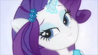 Equestria Girls Rarity transformation with unicorn horn magic