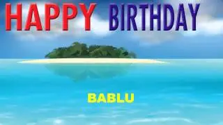 Bablu   Card Tarjeta - Happy Birthday