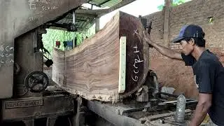 DIY PROJECT! INITIAL WOODWORKING PROCESS | Splitting Large Sized Wood 