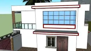 3D View for an renovation building for a client .  Project By RM Designs and Construction Mysore .