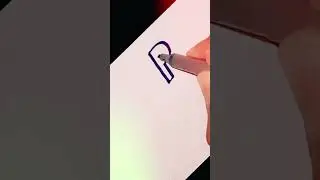 #how to write Capital P in double writing| Alphabet P double writing #calligrphylearning #drawing