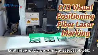 60w Fiber Laser Marking Machine with CCD Visual Positioning System Metal Parts Batch marking