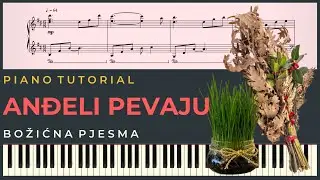 ANDJELI PEVAJU – Bozicna pesma | Piano Karaoke Cover & Tekst + NOTE za klavir