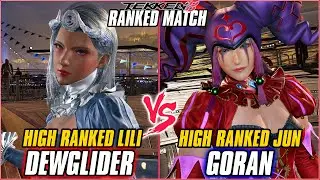 TEKKEN 8 ▰ DEWGLIDER (Lili) vs GORAN (Jun) ▰ T8 HIGH LEVEL GAMEPLAY
