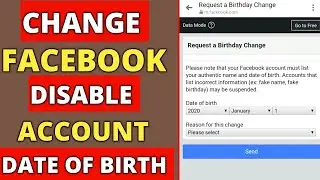 How to Change Facebook Disable Account Date of Birth | How to change Facebook Dob 2020 | TA