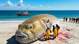 Catching Hundreds of Pufferfish in a Single Offshore Trip &mdash; Deep-Sea Longline Fishing Documentary