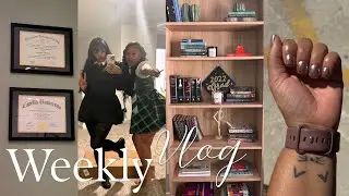 VLOG | NEW NAILS, HALLOWEEN GRWM, SETTING UP MY HOME OFFICE