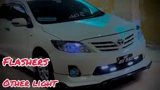 Corolla gli install front grill flashers in your car.. and other lights