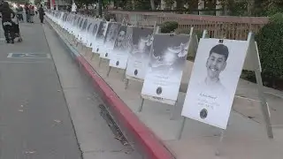 Hundreds grieve at Crime Victims Memorial in downtown Bakersfield Thursday