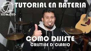 COMO DIJISTE (Cristine D'Clario) tutorial bateria 🎧