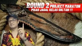 SARUNG KULIT CUSTOM PISAU JAGAL KELAS SULTAN BY DAK LEATHER !!!